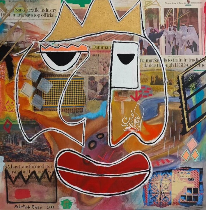 Neo Expressionism 绘画, 35.8x35.8 in