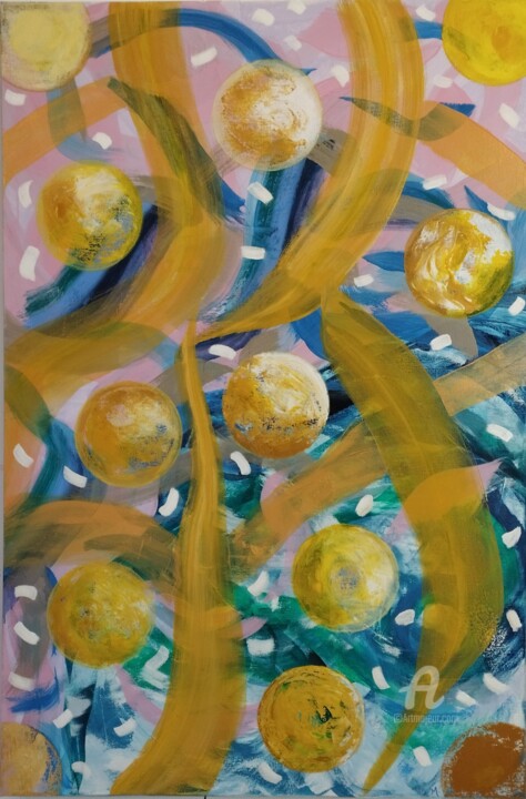 Douze lunes 绘画, 59.1x39.4 in
