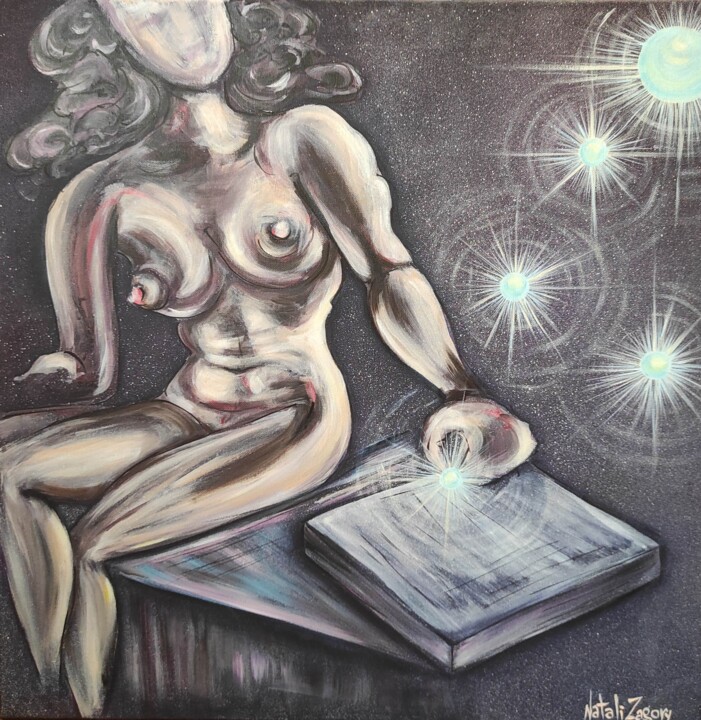 Pintura intitulada "The next move is yo…" por Natali Zagory, Obras de arte originais, Acrílico