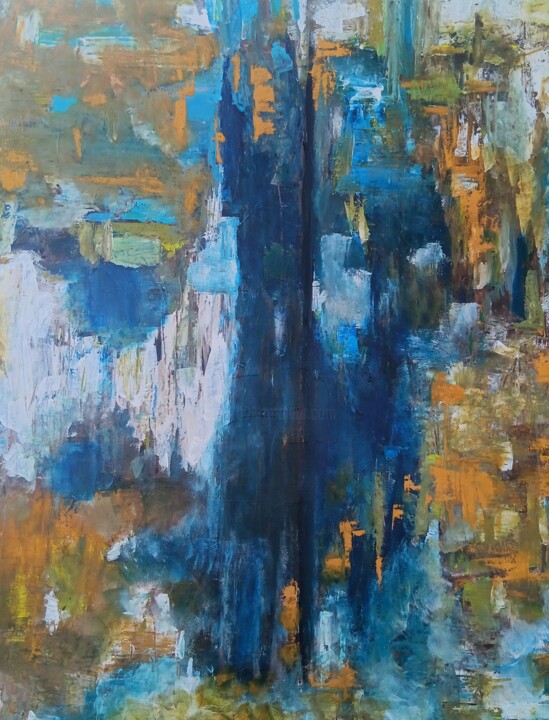 Abstracto Caballo o Perro? 绘画, 47.2x39.4 in