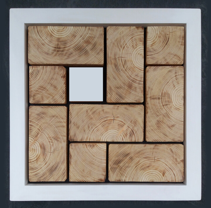 Tetris White Rzeźba, 15,8x15,8 in