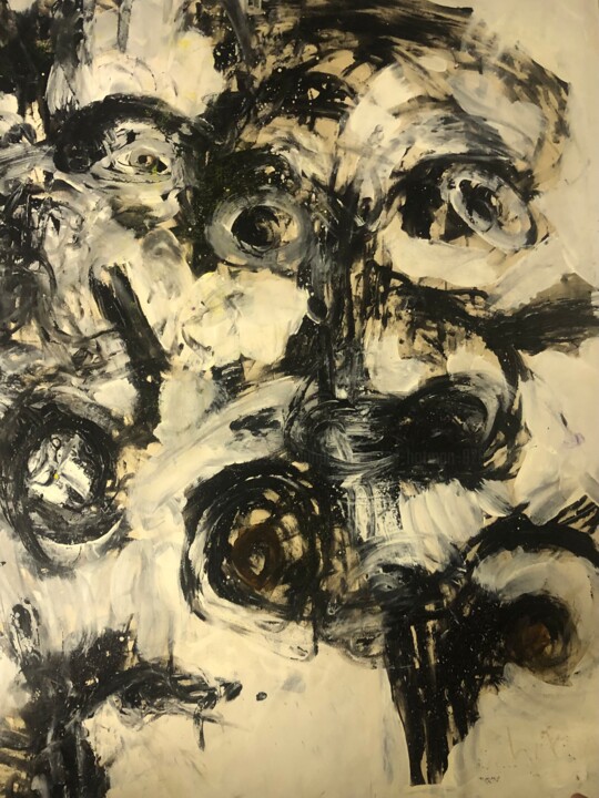 Brain storming 绘画, 48x42.1 in