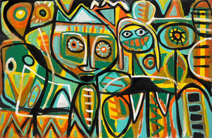 Selvático 绘画, 32.7x47.2 in