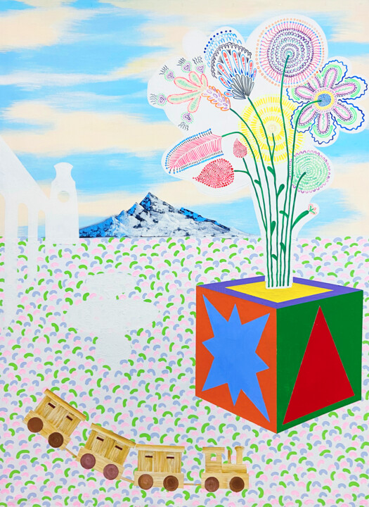 绘画,  66.9x49.2 in 