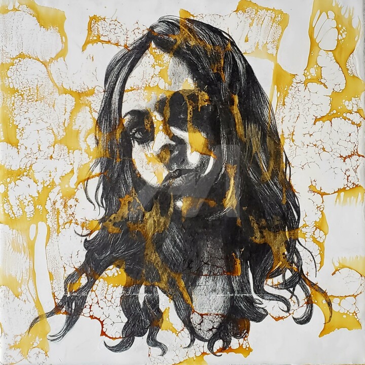 Humaine 2 绘画, 11.8x11.8 in