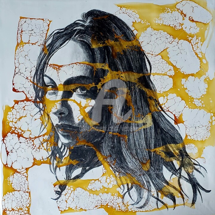 Humaine 3 绘画, 11.8x11.8 in