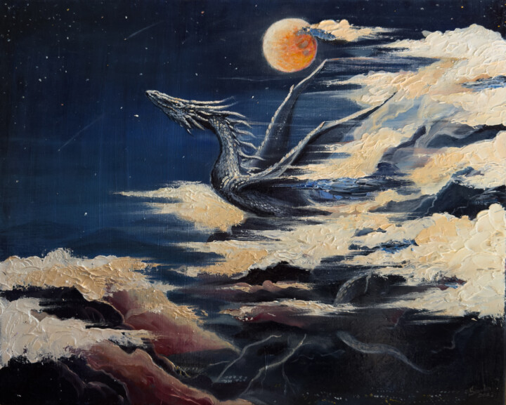fly away from here to freedom 绘画, 15.8x19.7 in