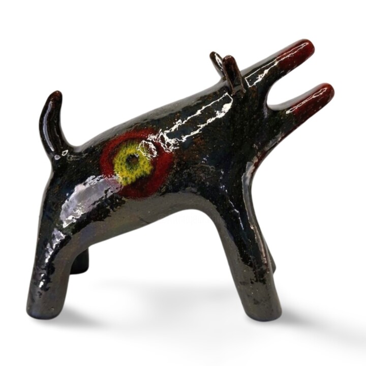 Night Howler 雕塑, 8.3x9.1 in