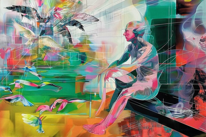 Mentation 绘画, 24x36 in