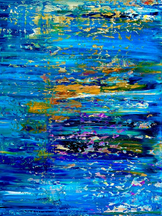 Water Reflection 绘画, 40x30 in