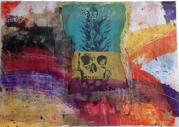 l'om à tête d'ananas 绘画, 19.7x27.6 in