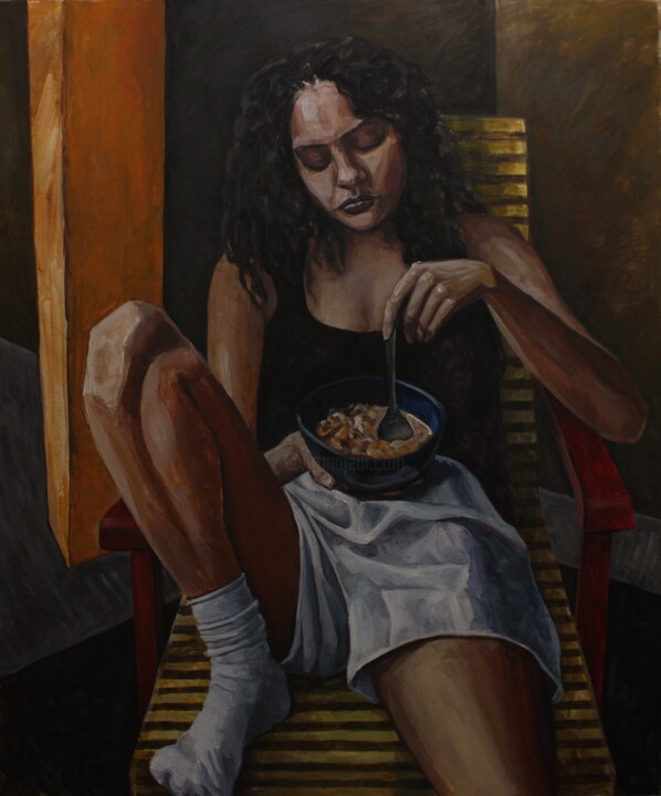 Картина под названием "без названия 10" - Тимур Хомич, Подлинное произведение искусства, Акрил