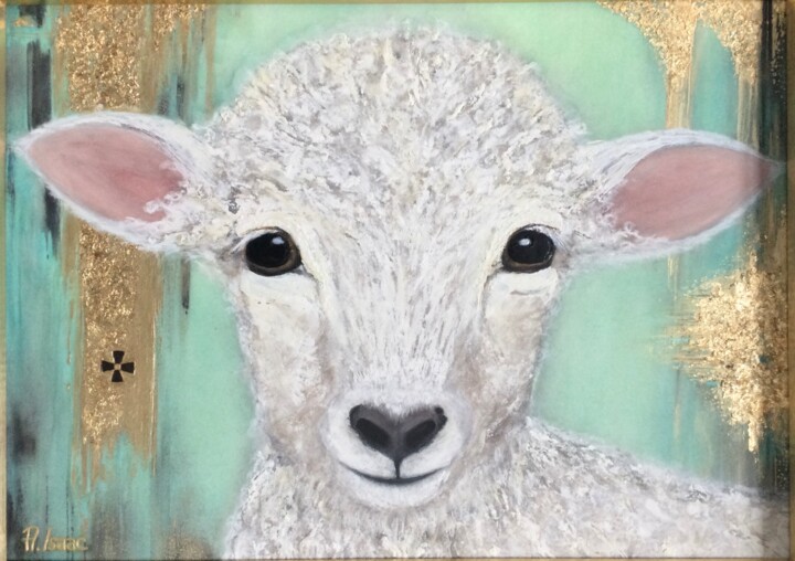 Lamb 绘画, 10.2x14.2 in