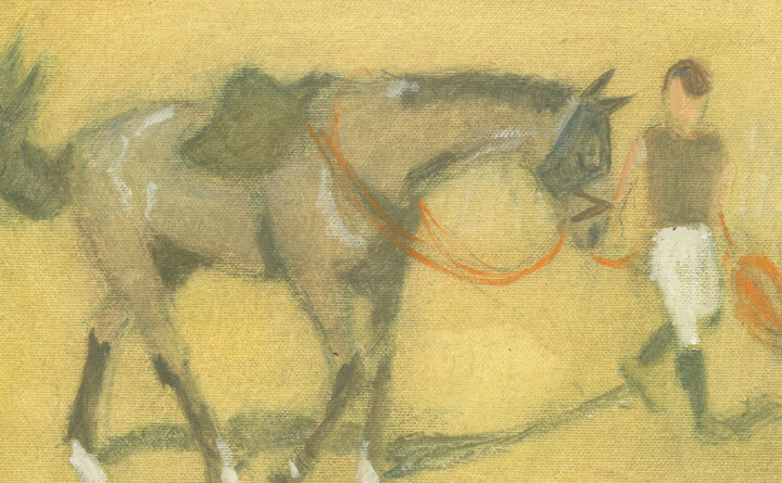 After training 绘画, 6.3x9.8 in