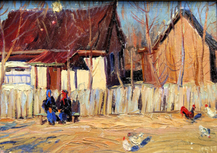 Старая деревня 絵画, 7.9x11.8 in