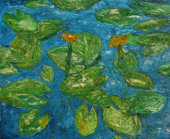 Nénuphar 绘画, 21.3x25.6 in