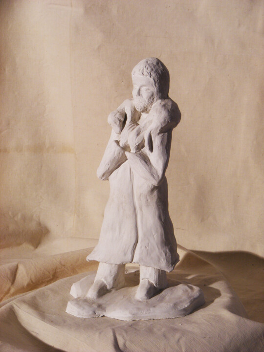 雕塑,  13.8x3.9 in 