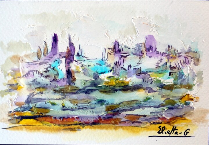 Encre sur papier 3 Pittura, 3,9x5,9 in