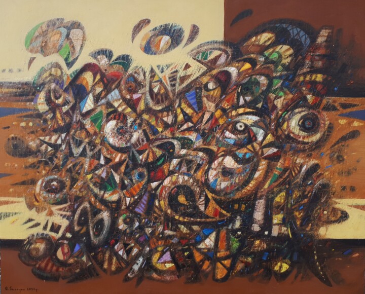 绘画,  28.7x35.8 in 