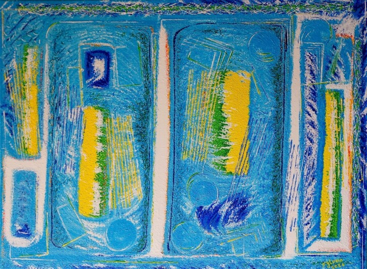 Peinture intitulée "point de vue d’un c…" par Sylvain Zabeth, Œuvre d'art originale, Acrylique Monté sur Châssis en bois