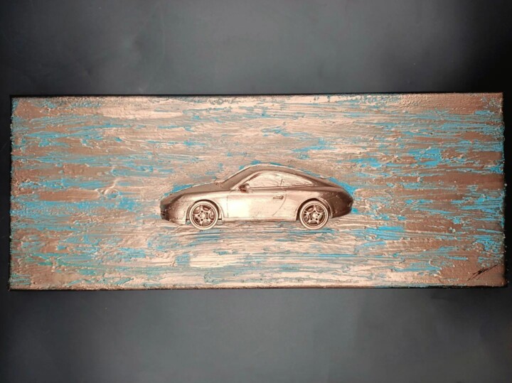 997 Copper S 绘画, 7.9x19.7 in