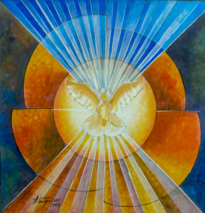 Divino Espírito Santo-10 绘画, 23.6x23.6 in