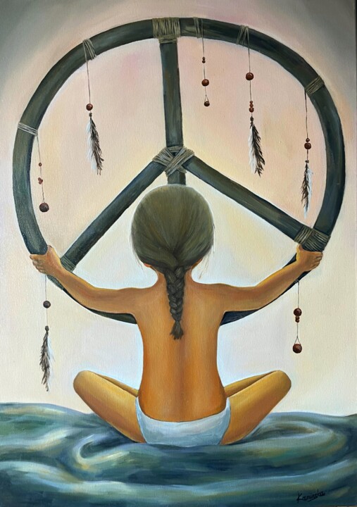 Peacemaker 绘画, 27.6x19.7 in