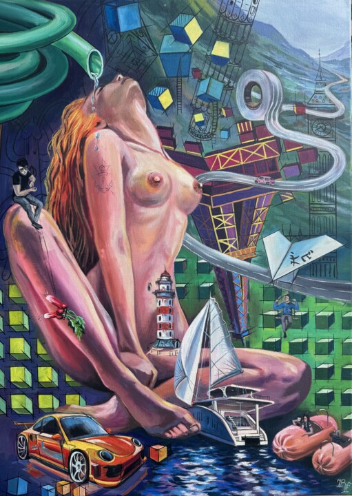 绘画,  27.6x19.7 in 