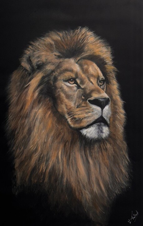 LION 绘画, 45.7x29.5 in