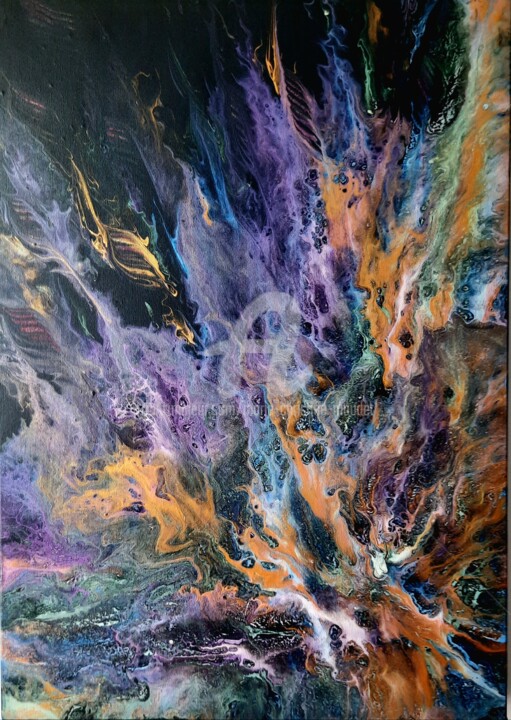 Peinture intitulée "Acrylique 33/2024" par Marie-Christine Maudet, Œuvre d'art originale, Acrylique Monté sur Châssis en bois