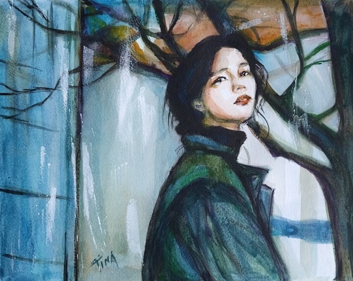 L 'arbre 绘画, 9.5x11.8 in