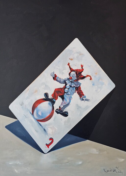 JOKER 绘画, 43.3x31.5 in
