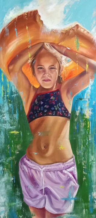 绘画,  43.3x19.7 in 