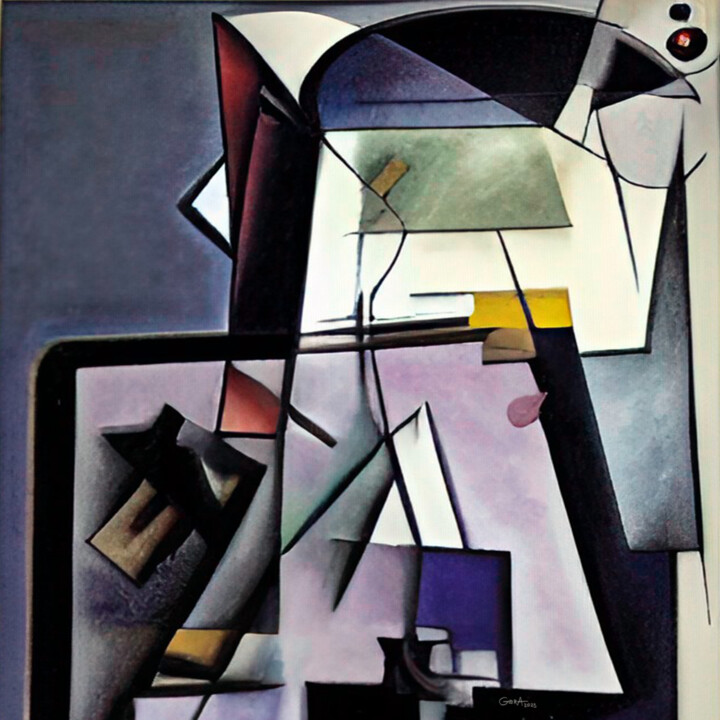 Abstract composition 24 绘画, 31.5x31.5 in