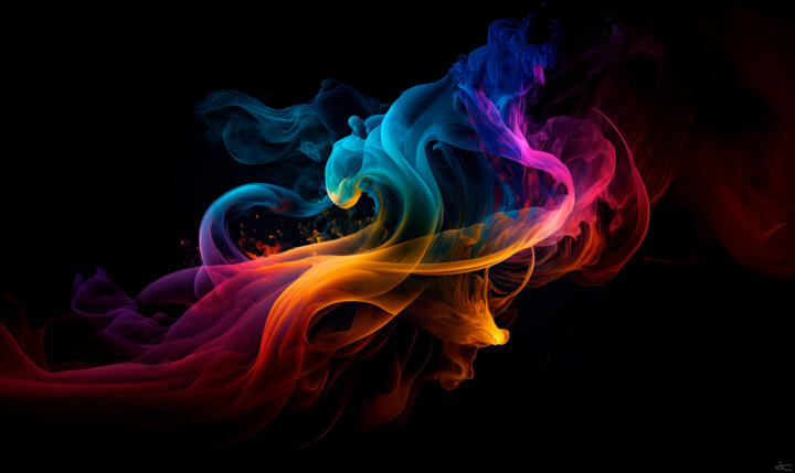 Multi-color head 数字艺术