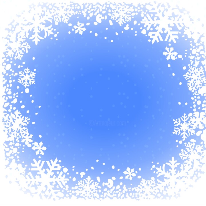 数字艺术 标题为“A vibrant blue grad…” 由Shamim Shaikh, 原创艺术品, 2D数字工作