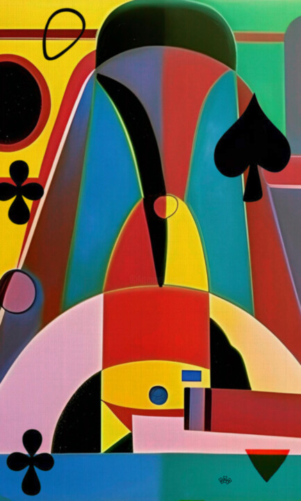 Fortune's Geometry 绘画, 52.4x31.5 in