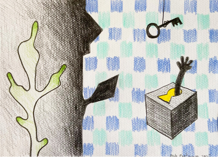 Untitled (Drawing 001) 图画, 5.9x7.9 in