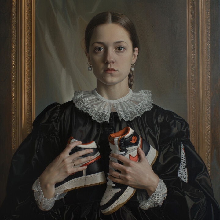 "renaissance Nike" başlıklı Dijital Sanat Louis Durand tarafından, Orijinal sanat, Dijital baskı