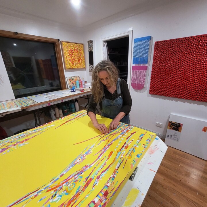 Steps of the making of the work
