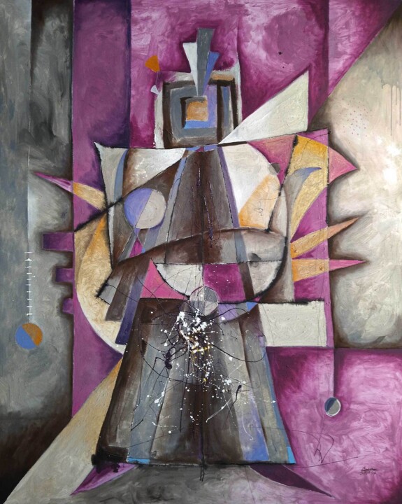 Mujer Antigua 绘画, 81.1x65 in