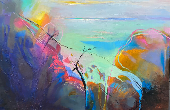 Solitude is Healing 绘画, 39.4x59.1 in