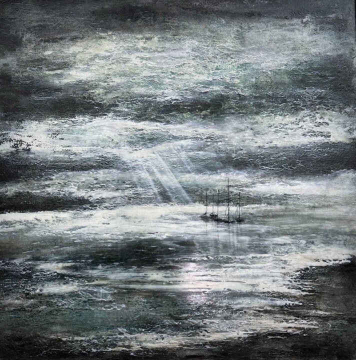 Ships of the Super Riches 绘画, 39.4x39.4 in