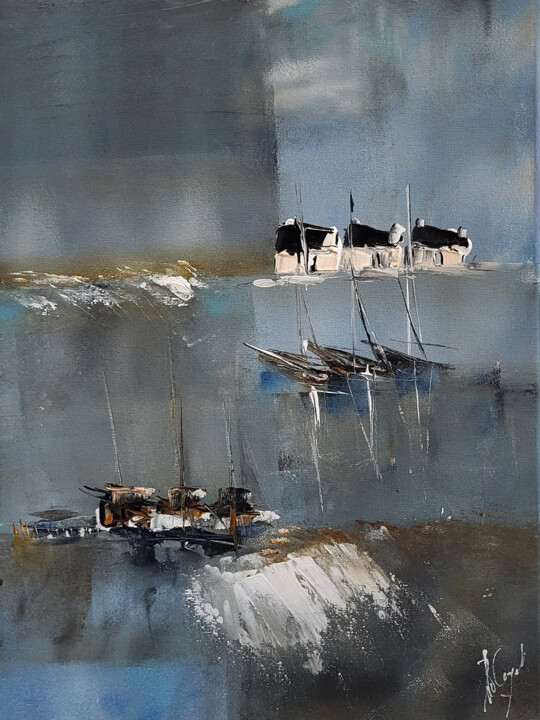 Les nuages porteurs 绘画, 15.8x11.8 in