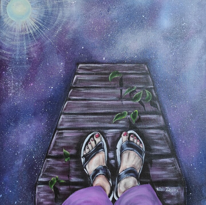 Pintura intitulada "Why all this?" por Natali Zagory, Obras de arte originais, Acrílico