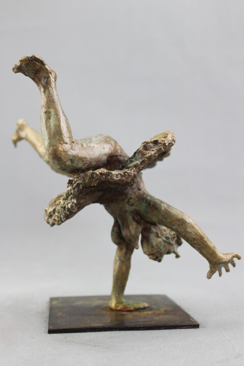 Sculpture titled "La Cancan Bérangère…" by Audrey Fléchet, Original Artwork, Bronze