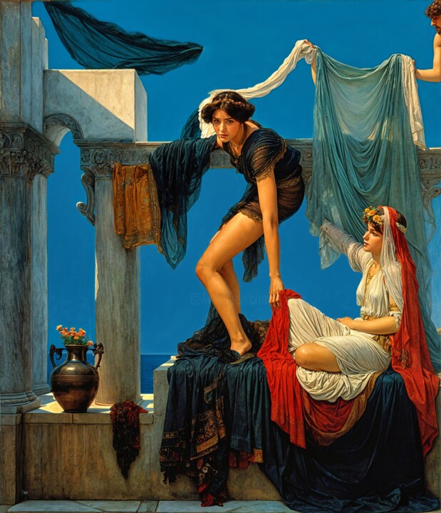 Arts numériques intitulée "LE CHOIX (50CM X 43…" par Nictsi Khamira, Œuvre d'art originale, Peinture numérique