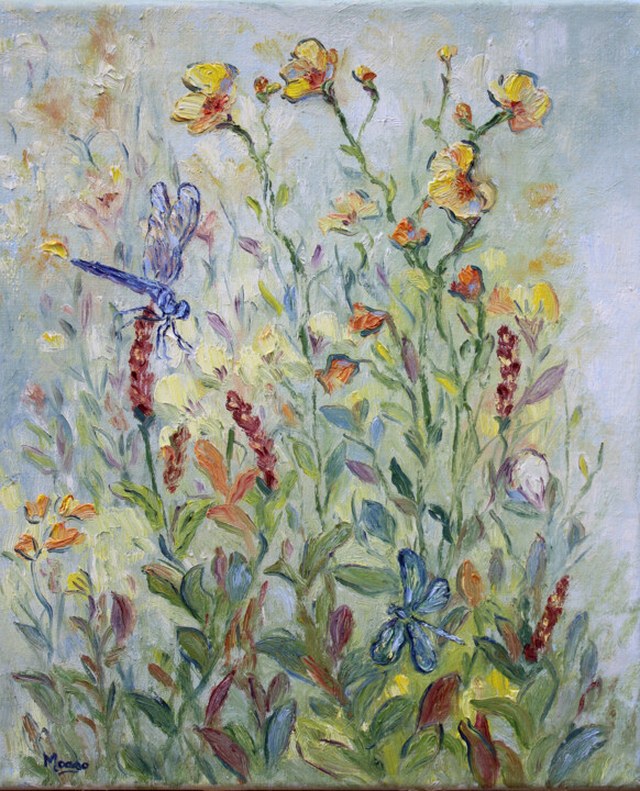 "NATURES MINIATURES 1" başlıklı Tablo Moaso Aier tarafından, Orijinal sanat, Petrol Ahşap Sedye çerçevesi üzerine monte edil…