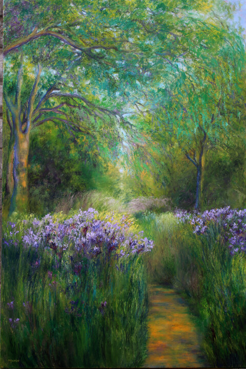 "MEDITATION" başlıklı Tablo Moaso Aier tarafından, Orijinal sanat, Petrol