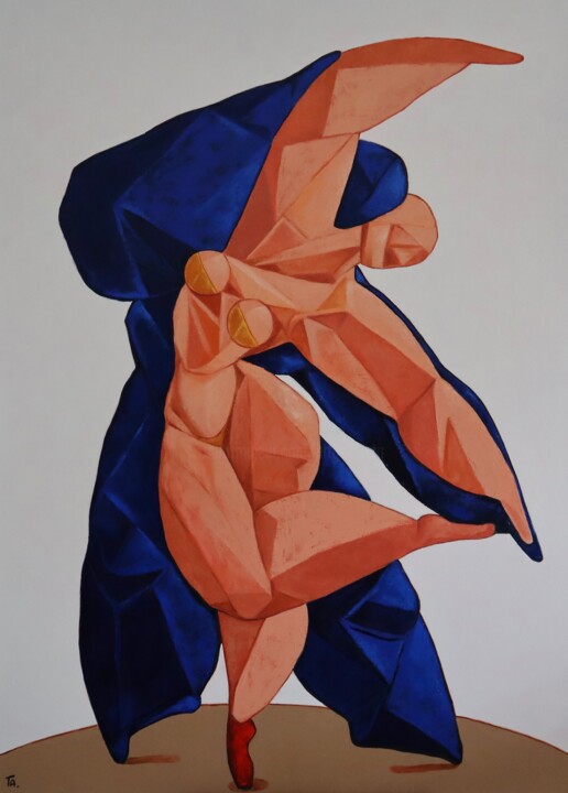Painting titled "Lovers for ever more" by Ta Byrne, Original Artwork, Oil